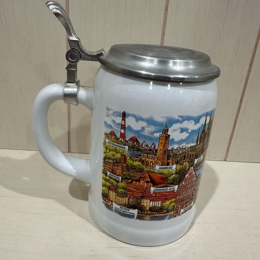 Kleiber Beer Mug Stein with Lid Made in Germany